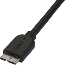 StarTech.com Cable micro USB 3.0 delgado de 15cm - Extremo Secundario: 1 x 10-pin Micro USB 3.0 Type B - Male - Apantallado - Ní