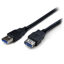 StarTech.com Cable USB 3.0 de 2m Extensor Alargador - USB A Macho a Hembra - Extremo Secundario: 1 x 9-pin USB 3.0 Type A - Fema