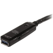 StarTech.com Cable Extensor USB 3.0 SuperSpeed Activo de 10m - USB A Macho a Hembra - Negro - Extremo Secundario: 1 x 9-pin USB 