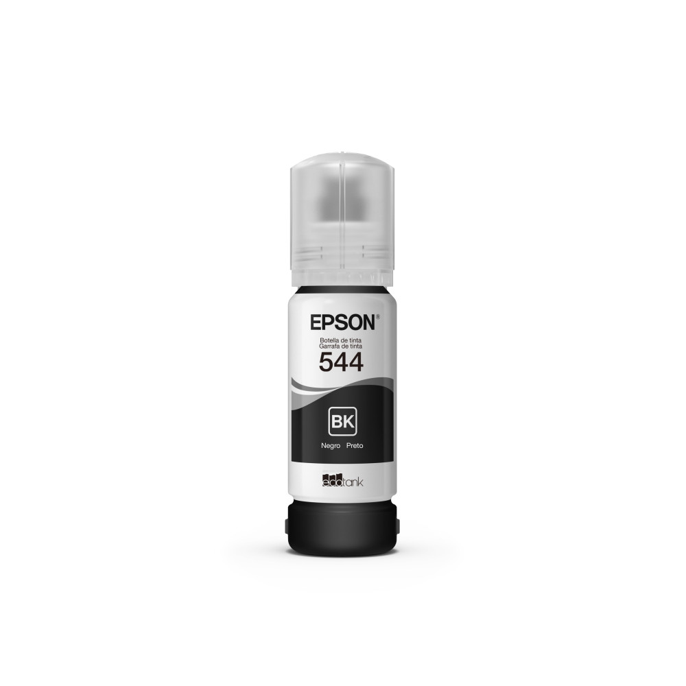 Botella de recarga de tinta Epson T544 - Negro - Inyección de tinta - 65 mL - 2, compatibilidad para impresora: L1210, L1250, L3