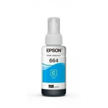 Kit de Relleno de Tinta Epson T664 - Azul ciánico - Inyección de tinta - 70 mL, rendimiento de impresión: 6500 páginas