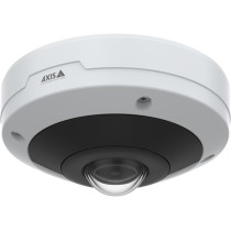 AXIS M4317-PLVE es un minidomo discreto, IK10 e IP66 apto para exteriores, diseñado con sensor de 6 MP y lente estereográfica, q