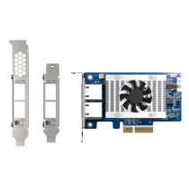 Dual-port (10GBASE-T) 10GbE network expansion card, Intel X710, PCIe Gen3 x4 PCIe supported NAS and Windows 8/10/Windows Server/