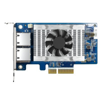 Dual-port (10GBASE-T) 10GbE network expansion card, Intel X710, PCIe Gen3 x4 PCIe supported NAS and Windows 8/10/Windows Server/