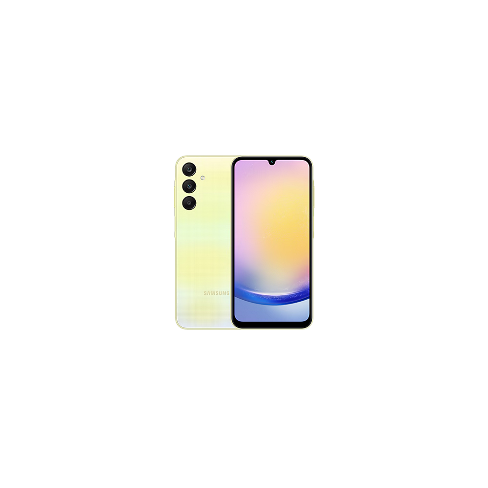 Galaxy a25 5G _ 8GB_256GB 6,5"128GB YELLOW 2@2.4 GHz + 6@2.0 GHz 1080 x 2340 (FHD+) Main Camera (rear) 50.0 MP+8.0 MP+2.0 MP Fro