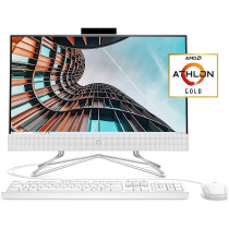 AIO HP Athlon Gold 3150U/2.4GHz DC/Ram 4GB/DD 1TB/Pant 21.5"/Win10/Blanco