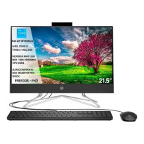 AIO HP Ci3 1115G4/4.1GHz DC/Ram 8GB/256SSD/Pant 21.5"/FreeDOS/Negro