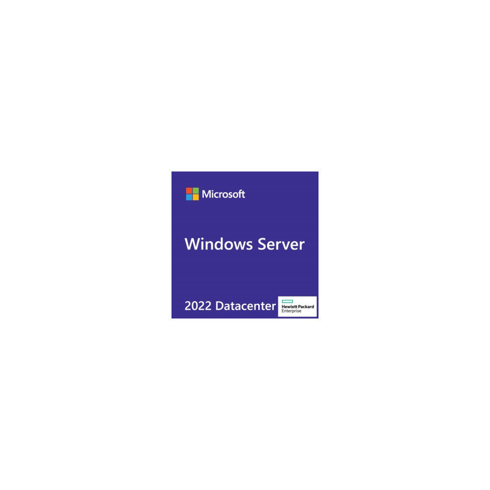 HPE Microsoft Windows Server 2022 Datacenter Edition 64-bit - Sólo medios - DVD-ROM - Kit opción reseller (ROK) - Portugués (Bra