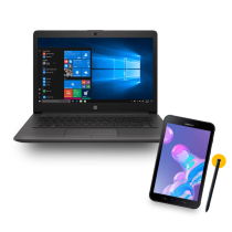 Super Combo HP 240 G7 + Galaxy Tab Active 2
