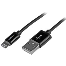 StarTech.com Cable 1m Lightning 8 Pin a USB 2.0 para Apple iPod iPhone iPad - Negro - Extremo Secundario: 1 x 8-pin Lightning - 