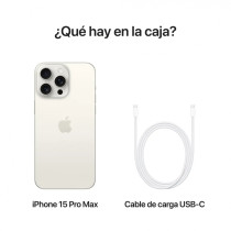 iPhone 15 Pro Max A17 Pro 6.7" 8GB 512GB Titanio Blanco USB-C