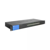 Conmutador Ethernet Linksys LGS124P 24 - 10/100/1000Base-T - 2 Capa compatible - Montable en bastidor