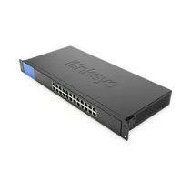 Conmutador Ethernet Linksys LGS124P 24 - 10/100/1000Base-T - 2 Capa compatible - Montable en bastidor